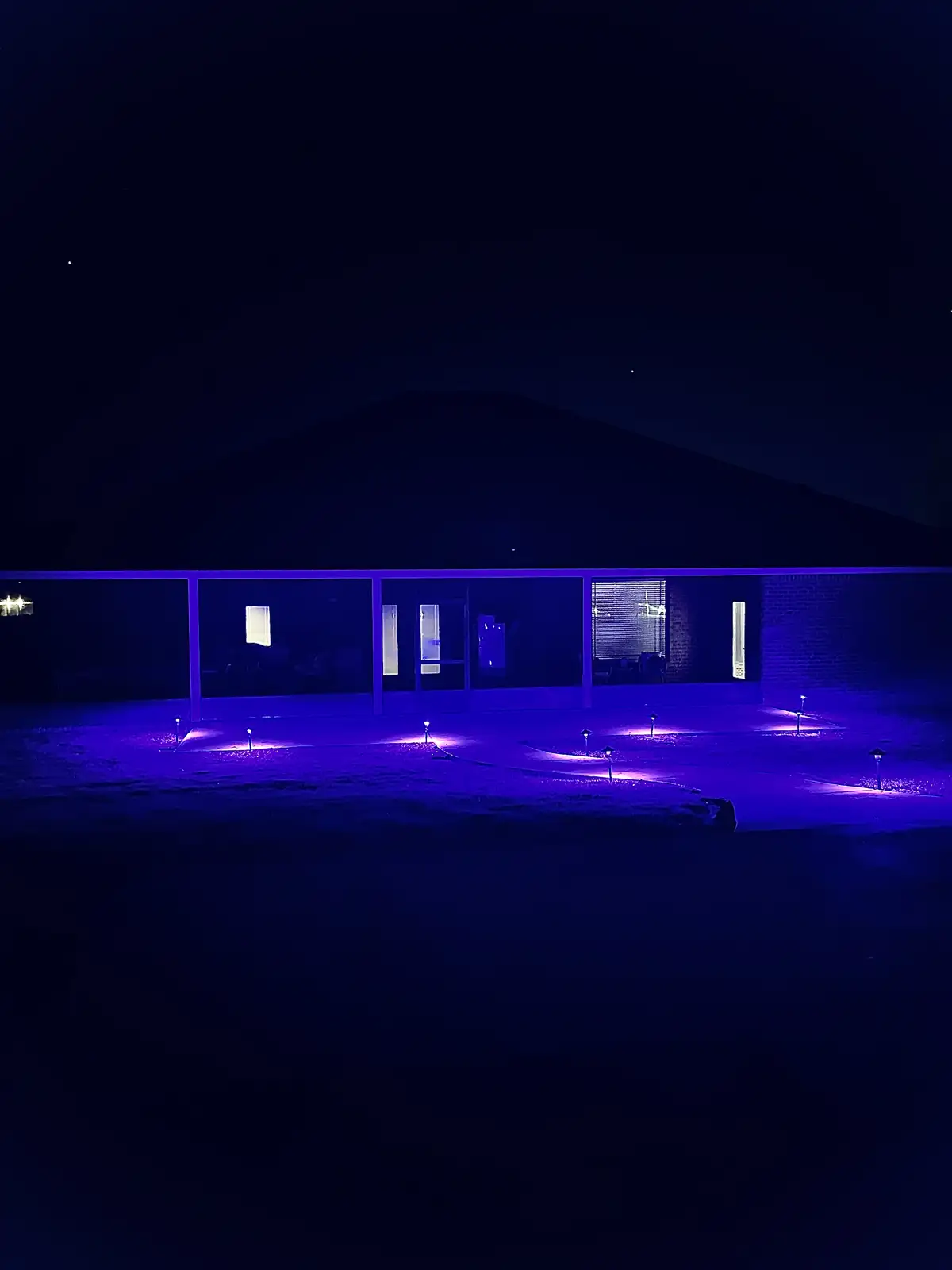 Path lighting along a walkway in Northwest Florida