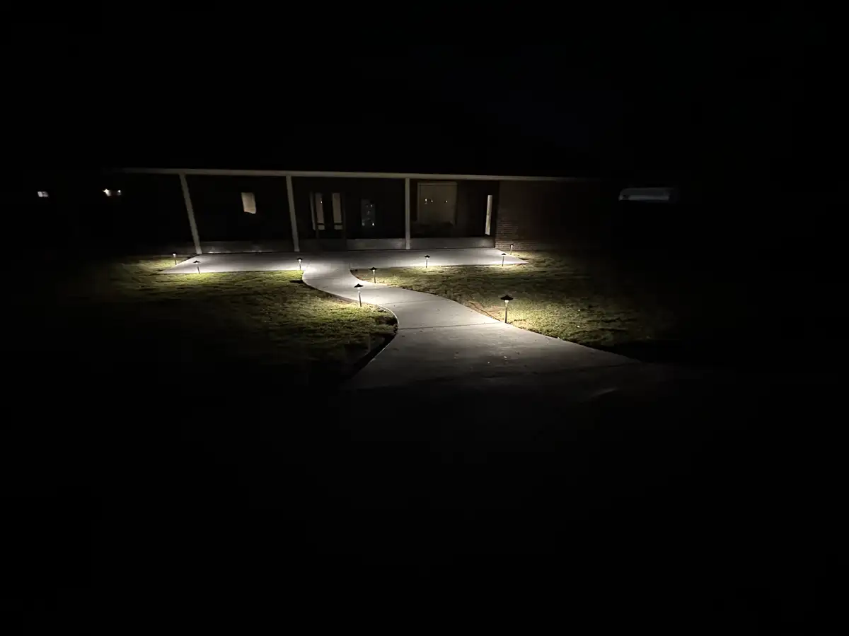 LED landscape lighting installation in Destin FL