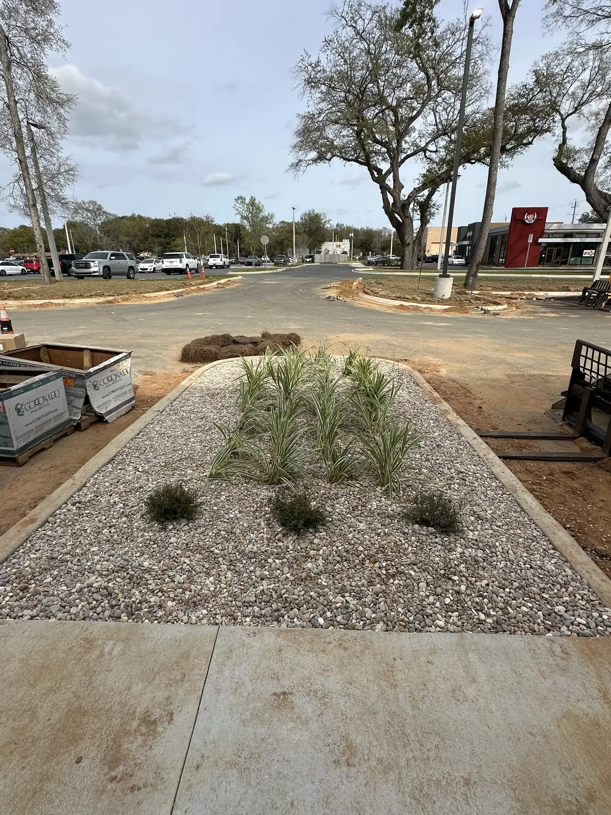 Waterfront landscape project in Gulf Breeze FL