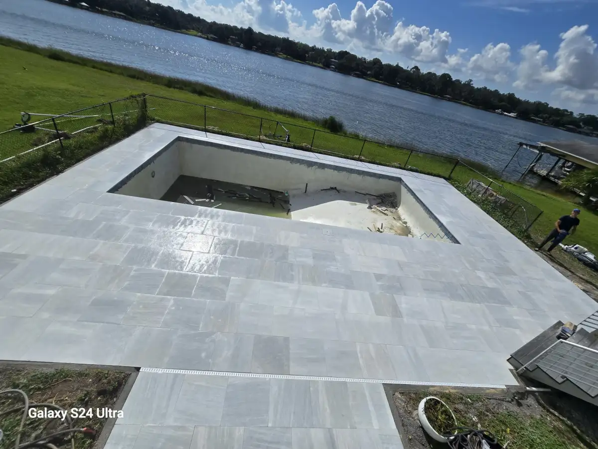 Paver walkway and patio combination