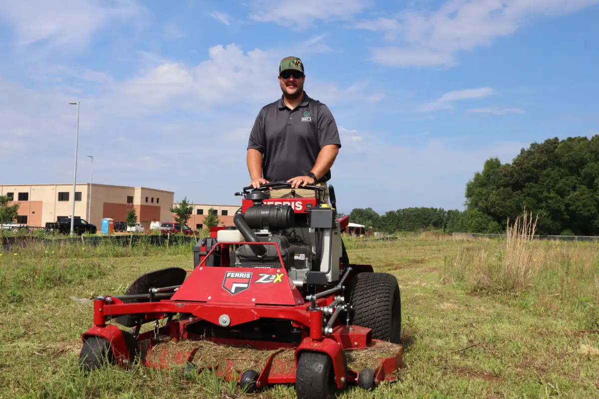 Way's Lawn and Landscape crew preparing a Gulf Coast outdoor living project